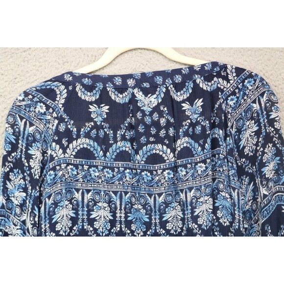 Bila 3/4 Balloon Sleeve Gauzy Top-Size XL-Boho-Hippie - Picture 10 of 10